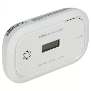 EURA CD-72A2/B rilevatore di monossido di carbonio con display LCD, sensore elettrochimico, allarme 85 dB, certificato EN 50291-1