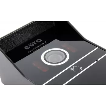 EURA VDP-80C5 videocitofono dual-family, bianco, 2x LCD 7 pollici, FHD, telecamera 1080p, lettore RFID, montaggio a parete
