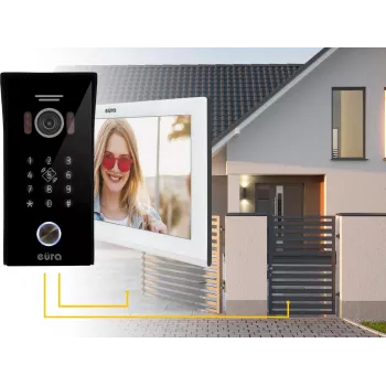 EURA VDP-99C5 Videocitofono, touchscreen 7 pollici, WiFi, RFID, Tuya, bianco