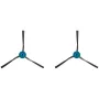 Eureka J15 spazzole laterali x 2 pezzi - spazzole di ricambio in nylon a 3 bracci per robot aspirapolvere J15