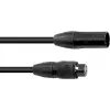EUROLITE cavo DMX SEC-1 IP65 3 pin 5m nero – impermeabile per uso esterno