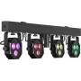 EUROLITE LED KLS-402 set luci compatto AIR 4x spot RGB/WW AirW Wireless