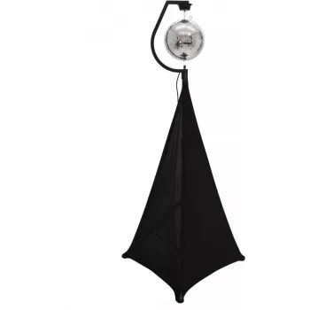 EUROLITE set sfera specchiata 50cm con stativo e vela nera 20000708