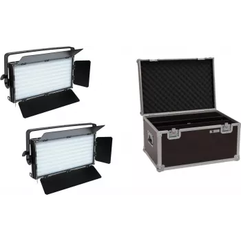 EUROLITE Set 2x LED PLL-480 CW/WW pannello + custodia 20000676