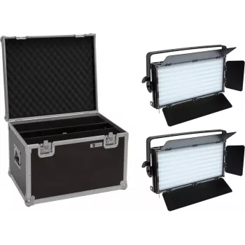 EUROLITE Set 2x LED PLL-480 QCL Panel + valigia 20000932