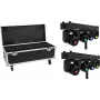 EUROLITE Set 2x LED TMH Bar S120 Moving-Head Spot + Flightcase con rotelle
