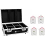 EUROLITE Set 4x AKKU TL-3 TCL bianco + Charging Case 20000650