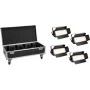 EUROLITE Set 4x LED PLL-576 CW/WW Panel + Case con rotelle DMX 576 LED 3000-6000K