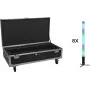 EUROLITE Set 8x AKKU IP Pixel Tube 360° PRO CRMX + flightcase con ruote e ricarica