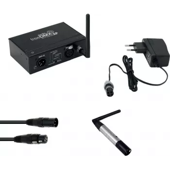EUROLITE Set freeDMX AP interfaccia Wi-Fi + QuickDMX trasmettitore wireless + cavo DMX 20000870