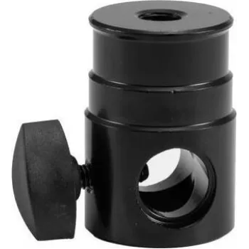 EUROLITE TV Spigot Adapter 16 mm con filettatura M10 – Adattatore in acciaio robusto fino a 15 kg