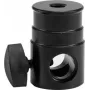 EUROLITE TV Spigot Adapter 16 mm con filettatura M10 – Adattatore in acciaio robusto fino a 15 kg
