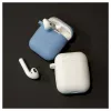 EVELATUS Apple AirPods custodia EAC04 bianca - custodia protettiva in silicone per AirPods 1ª e 2ª generazione