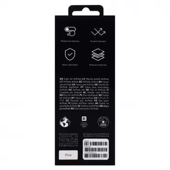 Evelatus Apple AirPods Custodia EAC05 nera