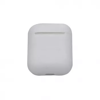 EVELATUS Custodia per Apple AirPods EAC05 bianca - custodia protettiva in silicone con moschettone