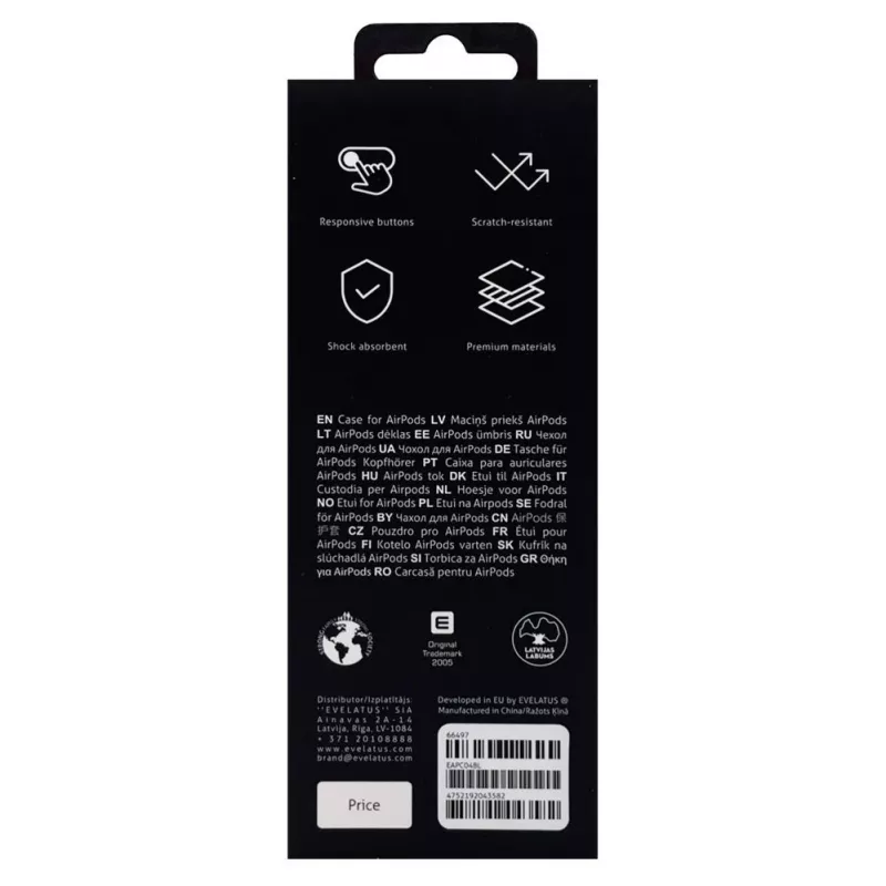 Evelatus Custodia EAC04 per Apple AirPods Pro blu