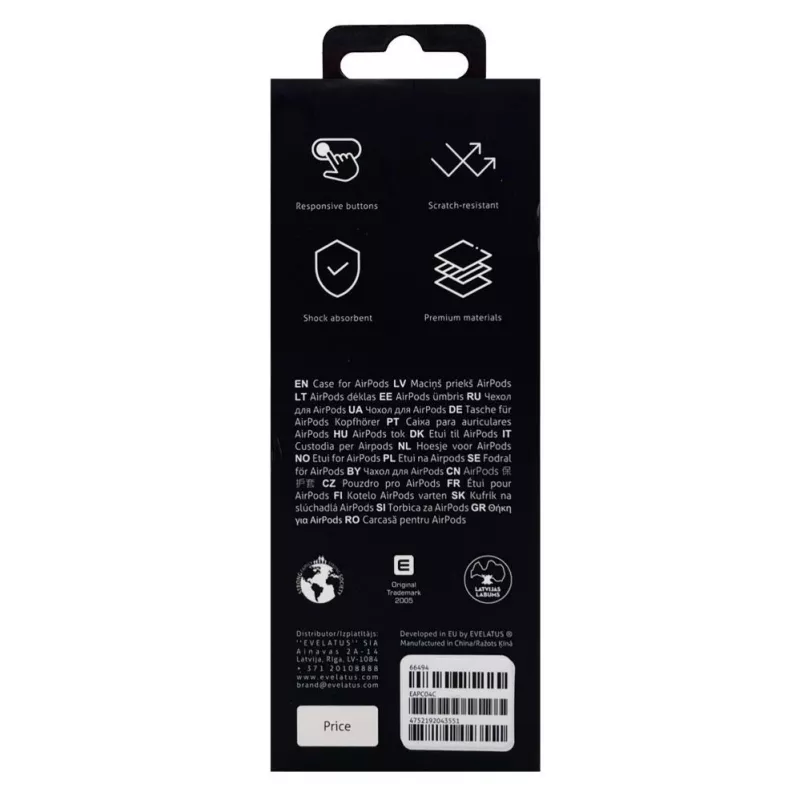 Evelatus Apple AirPods Pro Custodia EAC04 corallo
