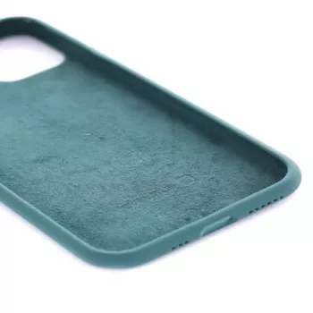 Evelatus Custodia in silicone Premium Soft Touch per Apple iPhone 11 verde abete