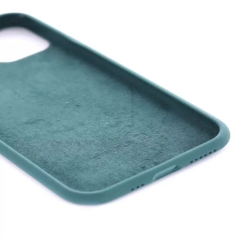 Evelatus Custodia in silicone Premium Soft Touch per Apple iPhone 11 verde abete