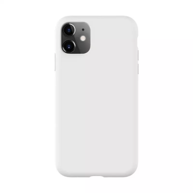 Evelatus Apple iPhone 11 custodia in silicone Premium Soft Touch bianco
