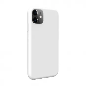 Evelatus Apple iPhone 11 custodia in silicone Premium Soft Touch bianco