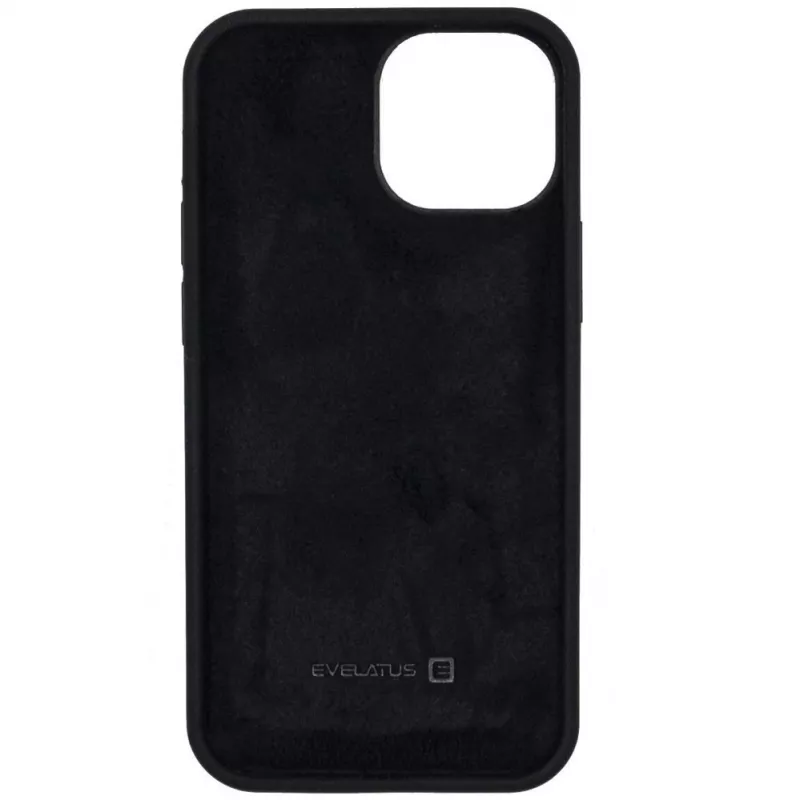 Evelatus custodia in silicone soft touch premium per Apple iPhone 11 Pro Max nero