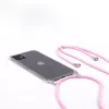 Evelatus Apple iPhone 11 Pro Max Custodia in Silicone Trasparente con Collana Cinturino TPU Trasparente