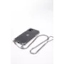 Evelatus Apple iPhone 11 Pro Max Custodia in silicone trasparente con cinturino TPU argento