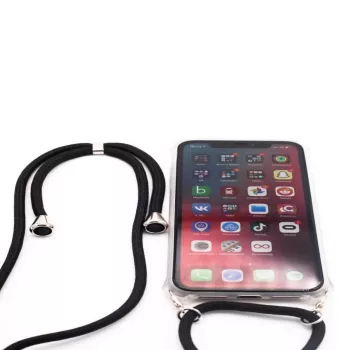 Evelatus Apple iPhone 11 Pro silicone trasparente con cinturino TPU trasparente