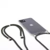 Evelatus Apple iPhone 11 Custodia trasparente in silicone con cinturino collana TPU trasparente