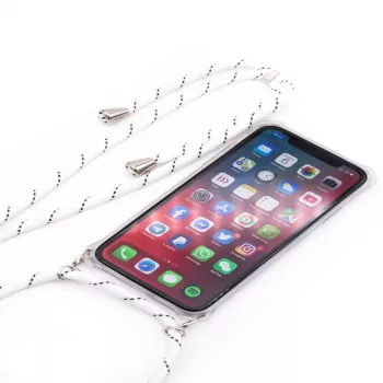 Evelatus Apple iPhone 11 Custodia in silicone trasparente con cinturino TPU Trasparente