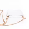 Evelatus Apple iPhone 11 silicone trasparente con cinturino TPU oro