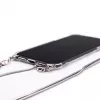 Evelatus Apple iPhone 11 silicone trasparente con cinturino TPU argento
