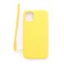 Evelatus Custodia in Silicone Soft Touch con Cinturino per Apple iPhone 11 Giallo