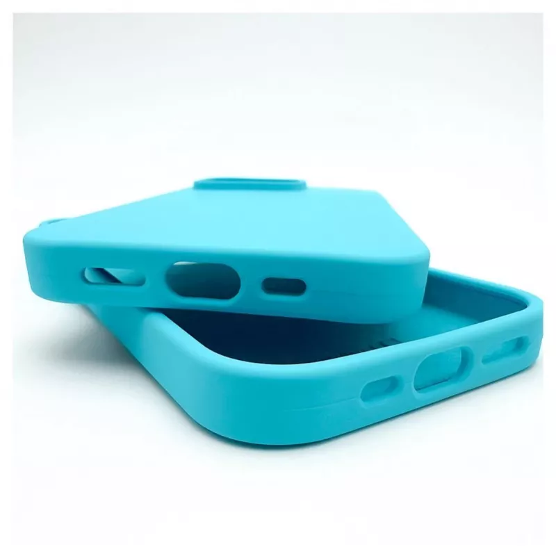 Evelatus Apple iPhone 12/12 Pro Premium Soft Touch custodia in silicone azzurro
