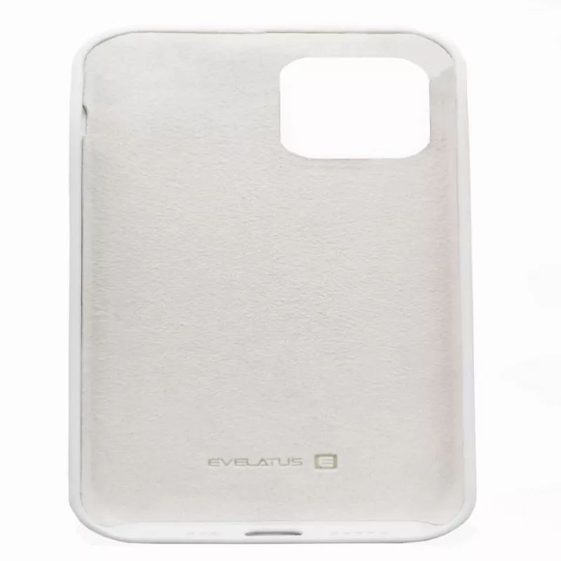 Evelatus Apple iPhone 12/12 Pro Custodia in silicone Premium Soft Touch bianca