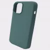 Evelatus custodia in silicone Premium Soft Touch per Apple iPhone 12 Pro Max verde abete