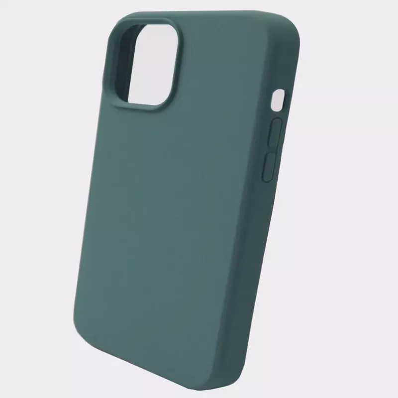 Evelatus custodia in silicone Premium Soft Touch per Apple iPhone 12 Pro Max verde abete