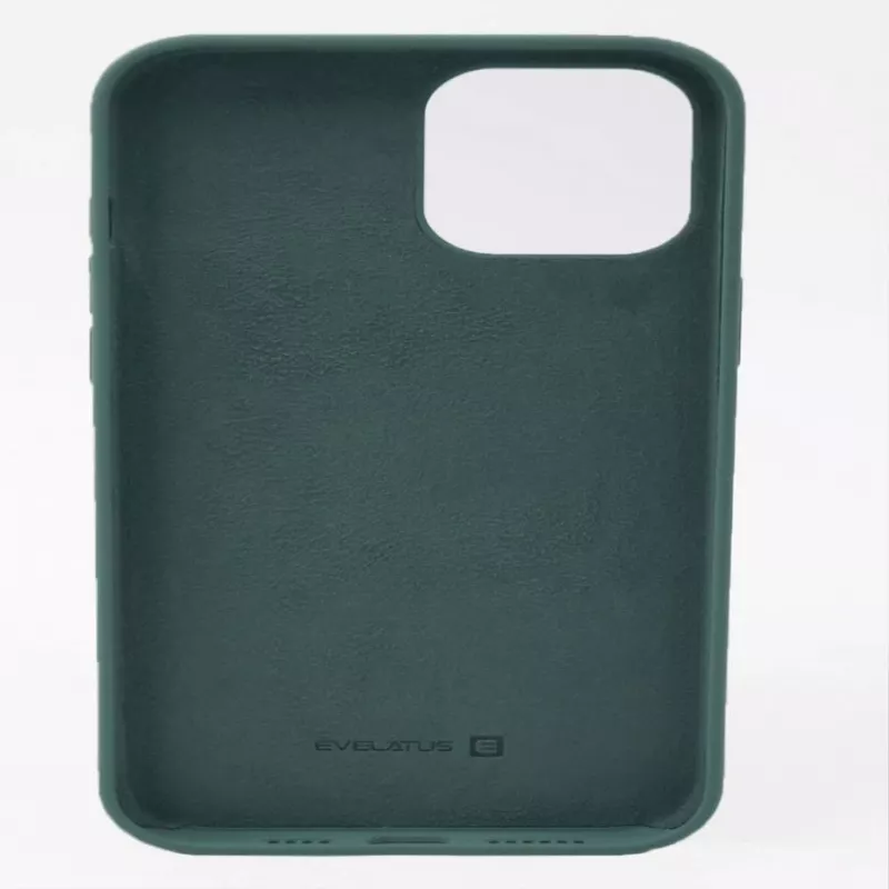 Evelatus custodia in silicone Premium Soft Touch per Apple iPhone 12 Pro Max verde abete