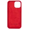 Evelatus Apple iPhone 13 Pro Max Cover in silicone nano soft touch TPU rossa