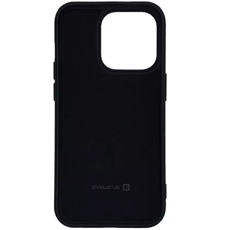 Evelatus custodia in silicone nano Soft Touch TPU nera per Apple iPhone 14 Pro 6.1