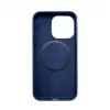 Evelatus Custodia in silicone Soft Touch Premium MagSafe per Apple iPhone 14 Pro blu mezzanotte
