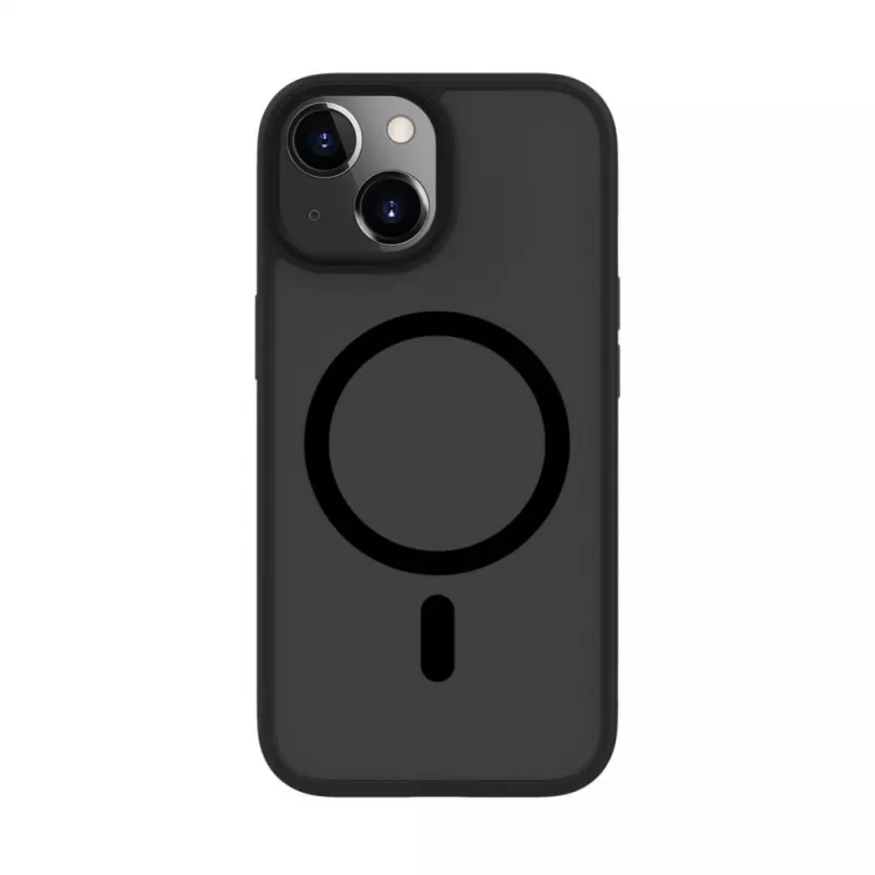 Evelatus Apple iPhone 15 Custodia ibrida con MagSafe PC+TPU nero