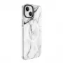 Evelatus Apple iPhone 15 Plus Custodia PC+TPU compatibile MagSafe – Custom Marble White