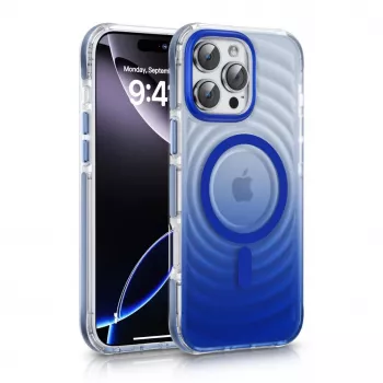 Evelatus Apple iPhone 15 Pro EchoWave Clear MagSafe custodia blu