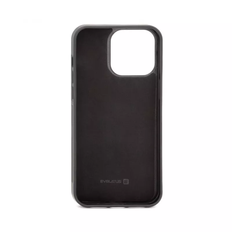 Evelatus Apple iPhone 15 Pro Magnet Zip Pocket Case Zipper Design nero