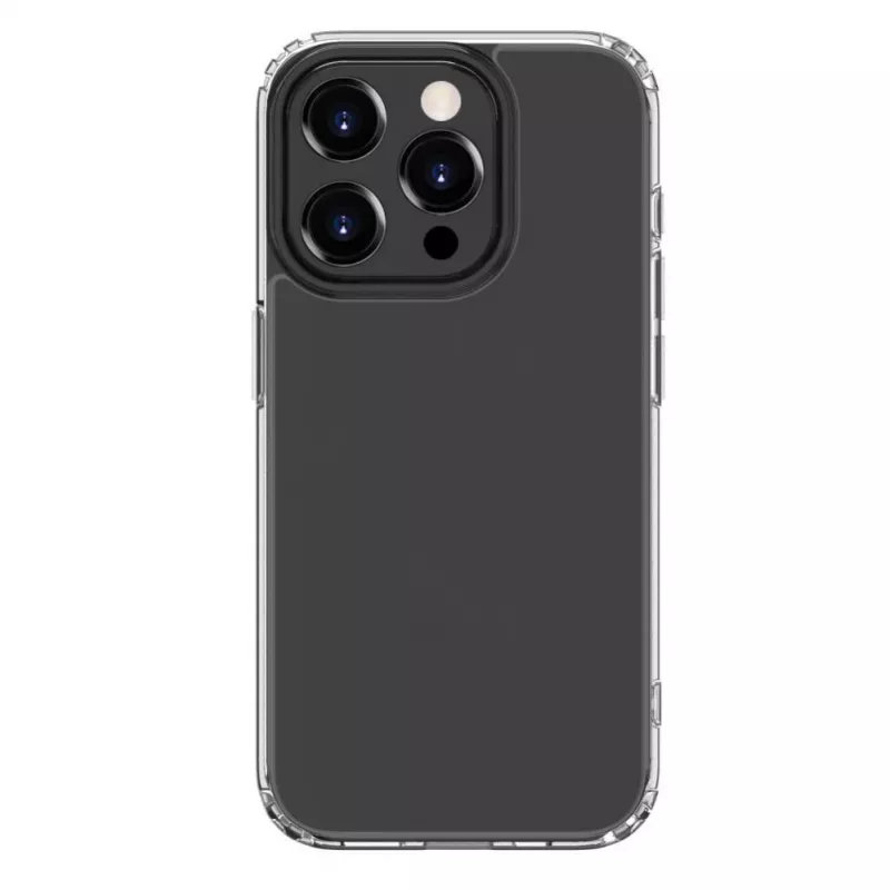 Custodia in silicone TPU Evelatus per Apple iPhone 15 Pro militare antishock trasparente