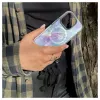 Evelatus Apple iPhone 15 Pro Custodia PC+TPU compatibile MagSafe – marmo viola