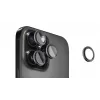 Evelatus Apple iPhone 16 Pro / 16 Pro Max protezione lenti fotocamera Armor Black Titanium