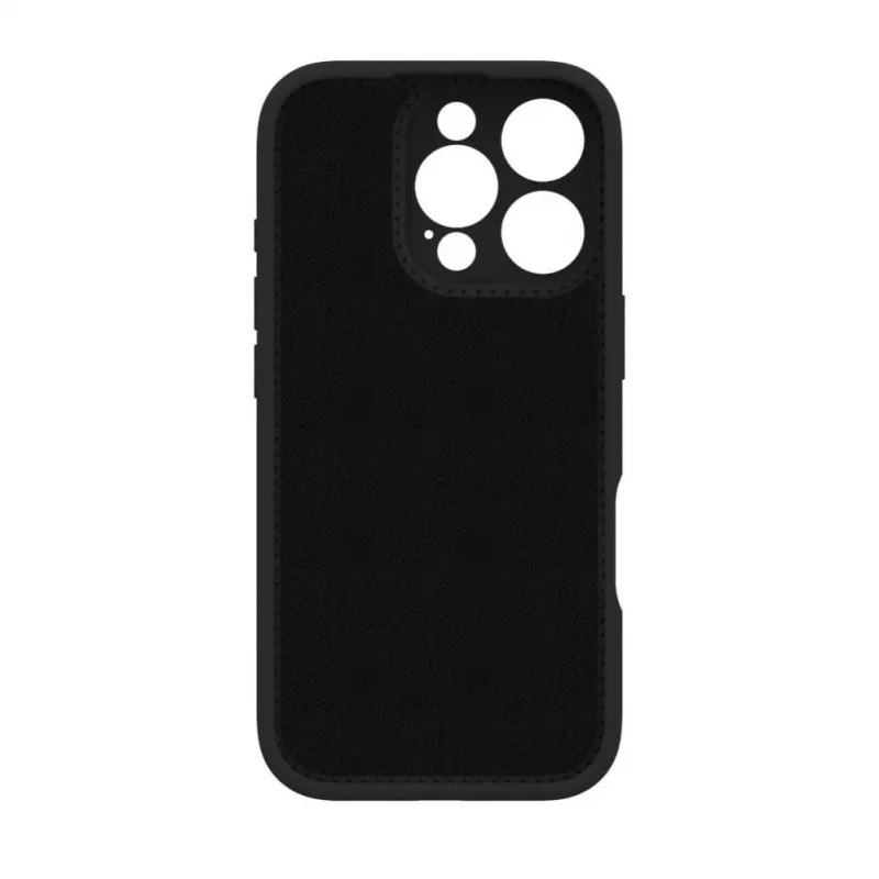 Evelatus Apple iPhone 16 Pro Premium MagSafe con Supporto Custodia in Silicone Soft Touch Nera